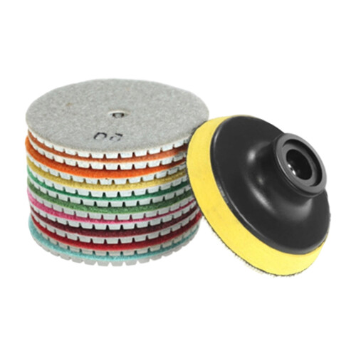 100mm Diamonds Grinding Pad Σετ Γυαλιστικών Μαξιλαριών Τροχός Γυαλίσματος για Υγρά 2