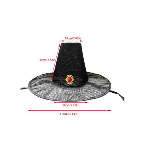 Historical Korean Design Hat Lightweight Breathable Fabric Stage 2