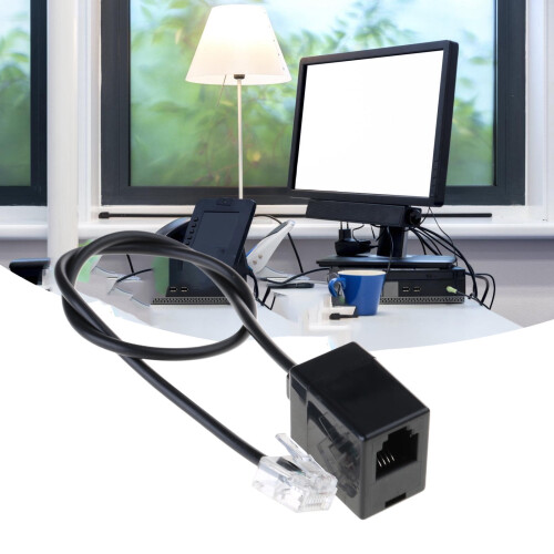 Καλώδιο δικτύωσης RJ45 σε RJ11, προσαρμογέας Internet σε τηλέφωνο, καλώδιο προσαρμογέα 1