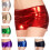 Metallic booty shorts voor dames met lage taille 5