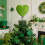 Green Felt Heart Tree Topper for St. Patrick's Day 2