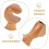 Beige gardinstångskonsoler i trä, 2-pack 3