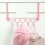 Practical Pink Metal Over Door Hook Easy to Install-Bow tie 3