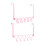 Practical Pink Metal Over Door Hook Easy to Install-Bow tie 5