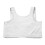 Women's Post-Front Closure Compression Bra – Adjustable Support, Wireless Comfort, White – Compatible with Sports Activities 4