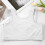Women's Post-Front Closure Compression Bra – Adjustable Support, Wireless Comfort, White – Compatible with Sports Activities 6