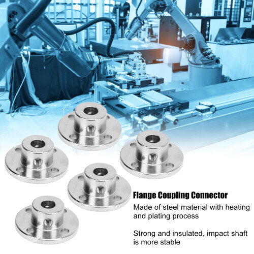 5-Piece 7mm Silver Coupling Flange Set