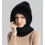 Knitted winter hat scarf mask set fleece lined 4