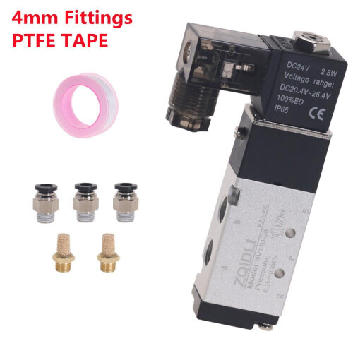 Pneumatisk magnetventil 4V110-06 5/2-vejs 1/8" 1