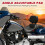 Pack of 1 Adjustable Motorcycle Driver and Backrest with 6