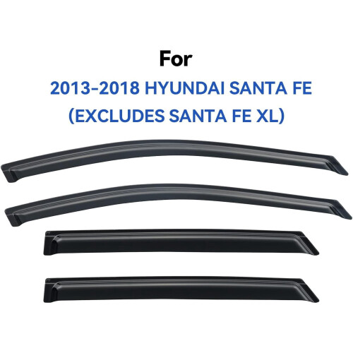 Προστατευτικά βροχής για Hyundai Santa Fe (εκτός Santa Fe XL) 2013-2018, Εκτροπείς ανέμου 1