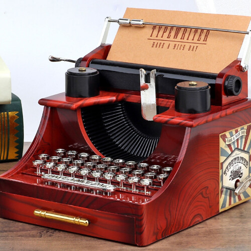 Melodieën spelen Decoratieve nostalgische schrijfmachine 2