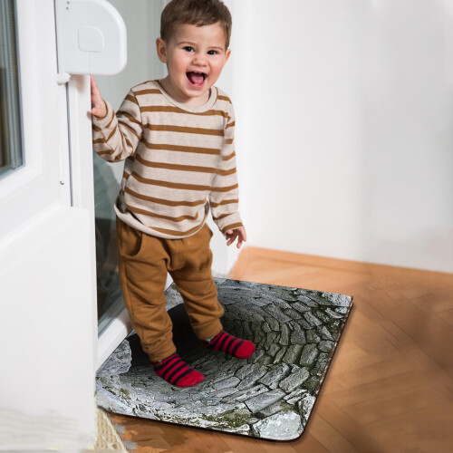 Tapis de sol à illusion d'optique 3D en diatomite (1 pièce) 2