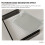 Rotating Floating Picture Frames Transparent Brown 1Pcs 8X6In 6