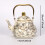 Vintage enameled tea kettle floral pattern 1.5L 3