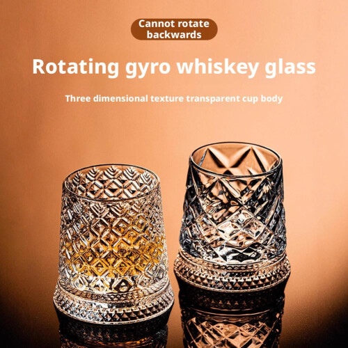 Whiskyglas 360 roterande bas 1 st 2
