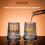 Whiskyglas-Kristallbecher mit 360 drehbarem Sockel, 2er-Pack 2