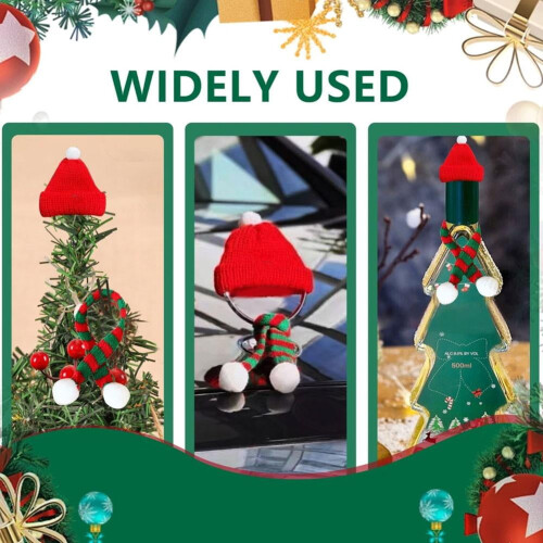 Σετ διακοσμητικών με έμβλημα αυτοκινήτου E-Class S-Class με κόκκινο καπέλο και κασκόλ 1