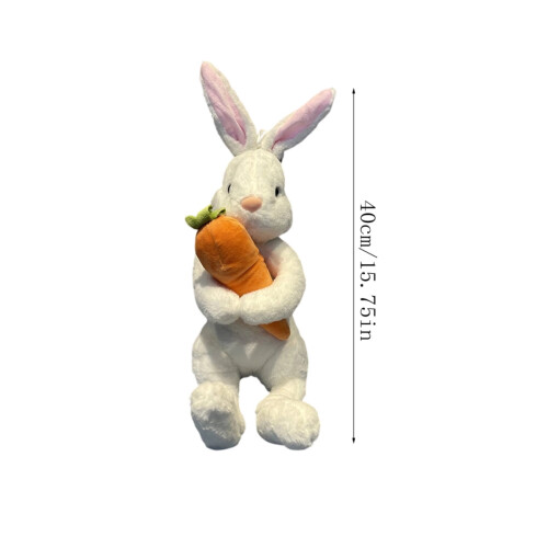 Påskhare plyschleksak med morot 30 cm 1