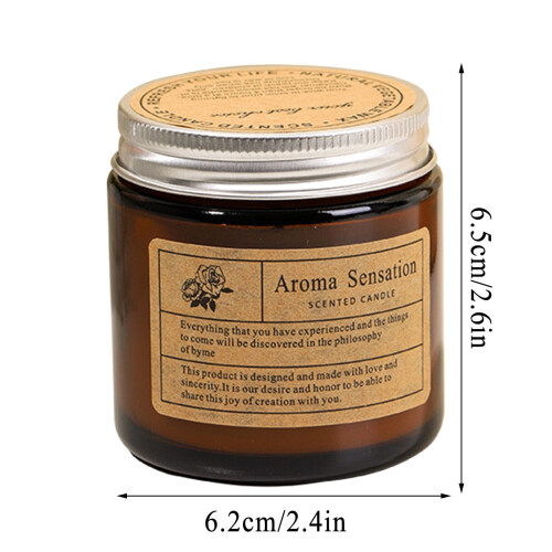 Μινιμαλιστικό σετ κεριών σόγιας με καφέ άρωμα – Μη τοξικό, μακράς καύσης, 1