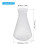 Πλαστική φιάλη Erlenmeyer 1000 ml με βιδωτό καπάκι, κωνική φιάλη εργαστηρίου από 8