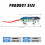 Slow-sinking minnow lure 30g 8.5cm with treble hooks 3