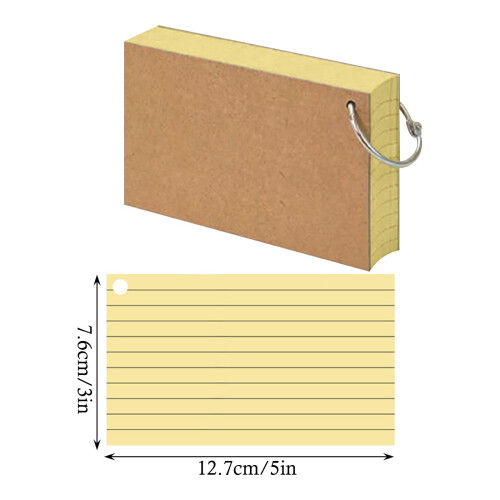3x5 Inch Double-Sided Lined Index Cards, 1000 Pack 1