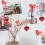 Heart-Shaped Red Rose Wreath for Front Door 1 Pack 5