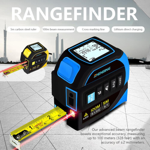 Tape Measure with Digital Display ABS Two-in-One 2
