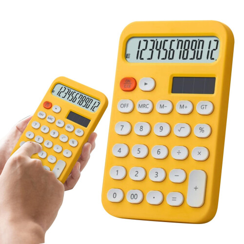 Desktop Calculator with Tilt Stand, Basic Functions, Power-Efficient & Eco-Friendly Materials – Compatible with Home/Office 1