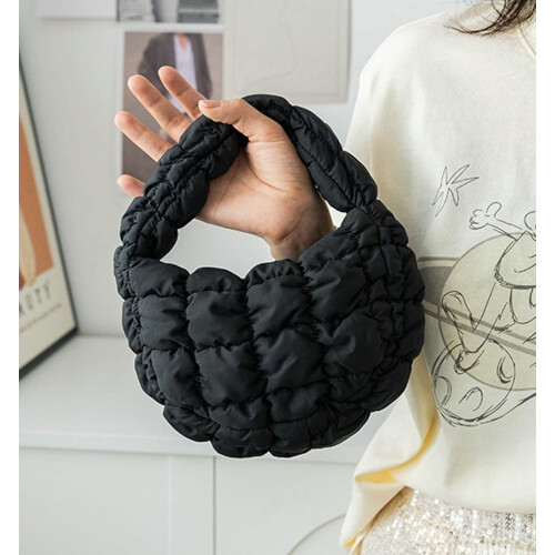 Μίνι τσάντα Puffy Quilted τσάντα χειρός μαλακή τσάντα Puffer Tote για γυναίκες χαριτωμένη 1