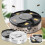 Electronic Fly Trap,Automatic Rotating,Rechargeable Household Fly Ca K5T4 3
