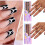 150 τεμάχια Press On Nails Gel Ψεύτικες Μύτες 3 σε 1Προχρωματισμένα Γαλλικά Νύχια Ψεύτικα 2