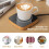 Heating coaster, three-speed temperature adjustment, automatic closing design, one-button operation, suitable for most types of cups. 5
