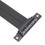 Câble PCIe 4.0 x4 de 20 cm, débit de 16 Gbit/s, flexible, angles de 180 et 90. 7