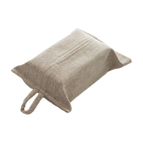 Polyesteri nenäliinalaatikon suojus ripustusköydellä, beige 1