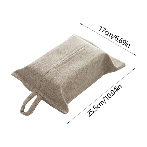Polyesteri nenäliinalaatikon suojus ripustusköydellä, beige 2
