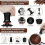 Ensemble de 10 accessoires pour machine à expresso – Acier inoxydable, 51 mm 3