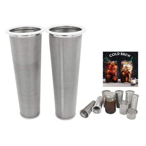 Koldbrygningsfilter med forseglingscirkel i rustfrit stål til kaffebrygging 2