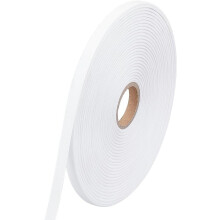 Etiquetas de tecido brancas para costurar, rolo de 10 mm x 100 m.