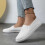 Γυναικεία casual παπούτσια, μοντέρνα, unisex, φλατ, άνετα, sneakers από καμβά, για καθημερινή 4