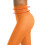 Women's Semi-Opaque Solid-Color Footed Tights Orange 4