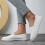 Γυναικεία casual παπούτσια, μοντέρνα, unisex, φλατ, άνετα, sneakers από καμβά, για καθημερινή 3