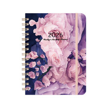 Agenda Semanal e Mensal 2026, Capa Dura, 15,5 x 21,5 cm