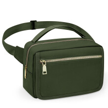 Bolsa de fraldas pequena YANTONG verde-oliva com trocador.