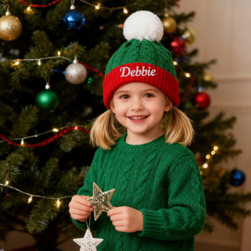 Christmas Hat for Toddler Green M 2