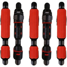 10 pezzi Porta mulinello da pesca con chiusura a scatto – Nero e rosso