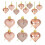 Heart-Shaped Red Rose Wreath for Front Door 1 Pack 8