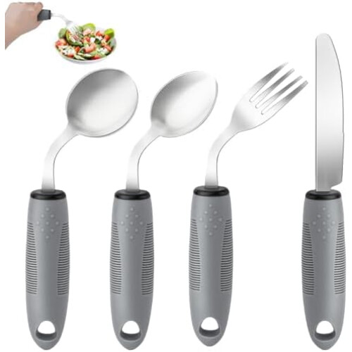 Weighted Adaptive Spoon Set 4-Piece 45 Angled 3.5oz