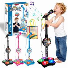 Sternmikrofon mit LED-Ständer, Bluetooth-Karaoke-Maschine